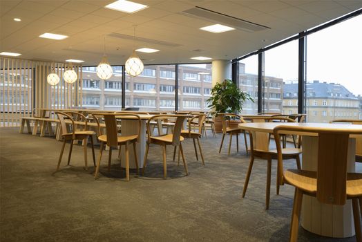 Interior of modern meeting room