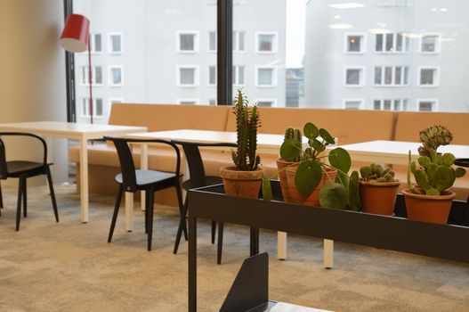 Interior of modern meeting room