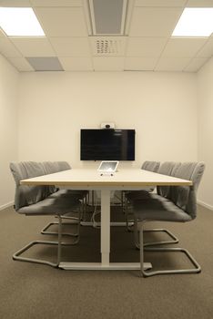 Interior of modern meeting room