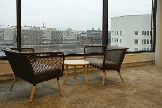 Interior of modern meeting room