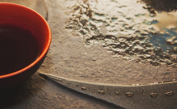 Red Chinese Ceramic Tea cup