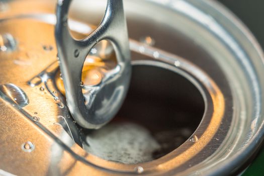 open beer close-up beer macro photo water