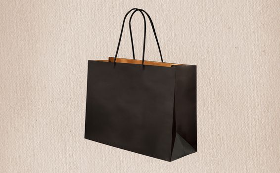 paper bag for shopping on a light background