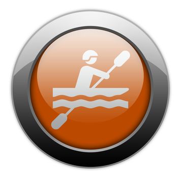 Icon, Button, Pictogram with Kayaking symbol