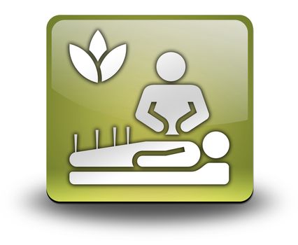 Icon, Button, Pictogram with Alternative Medicine symbol