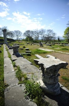Ruins of ancient Greece near Thessaloniki in Phillipi
