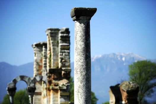 Ruins of ancient Greece near Thessaloniki in Phillipi