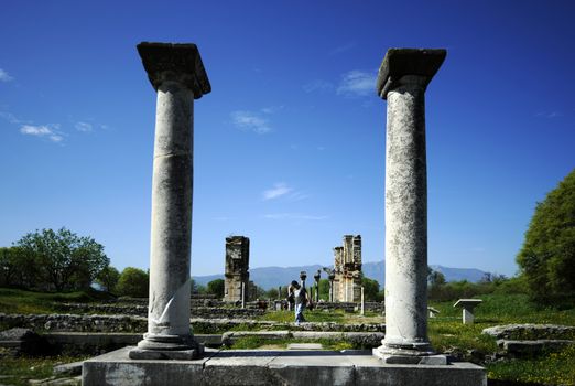 Ruins of ancient Greece near Thessaloniki in Phillipi