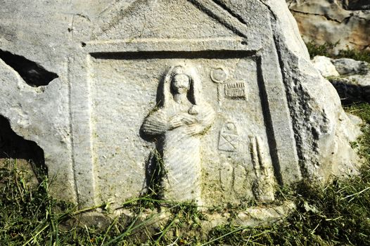 Ruins of ancient Greece near Thessaloniki in Phillipi
