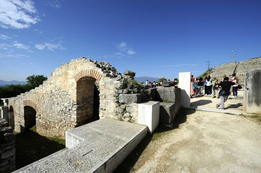 Ruins of ancient Greece near Thessaloniki in Phillipi