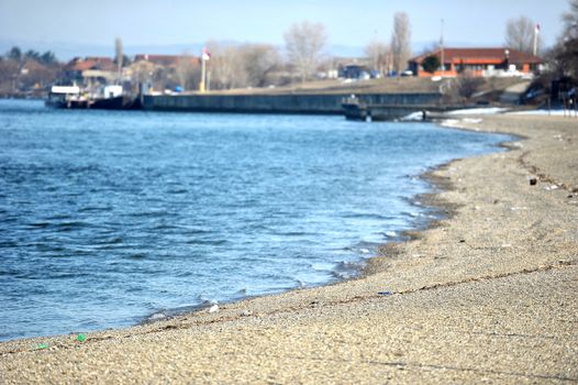 Sea and beach on summer sunny day