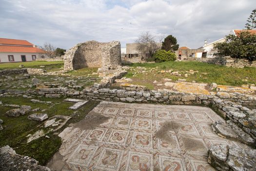 Archeological roman ruins of Odrinhas village located in Sintra region, Portugal.