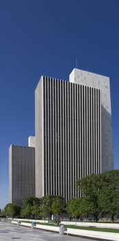 two building from the Empire plaza