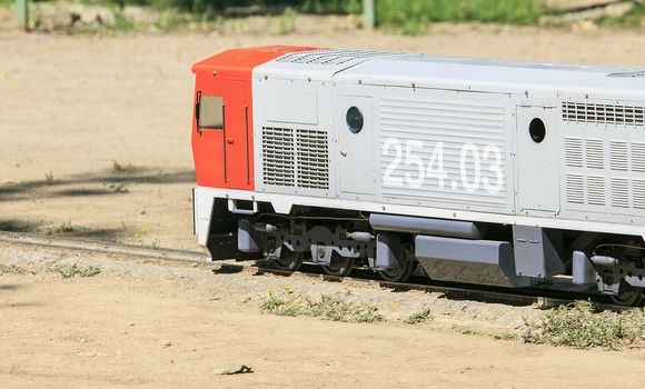 Miniature replica train of real train in Spain