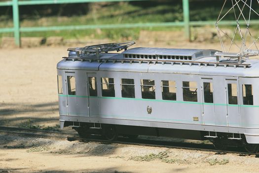 Miniature replica train of real train in Spain