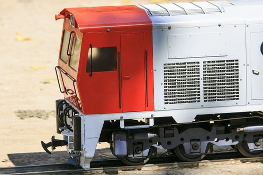 Miniature replica train of real train in Spain