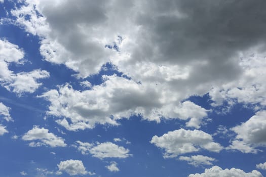 Blue sky with some white clouds