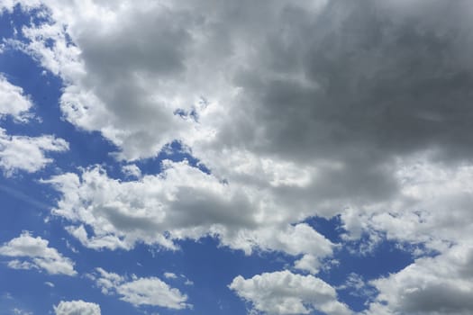 Blue sky with some white clouds