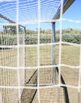 Score goal net in the park