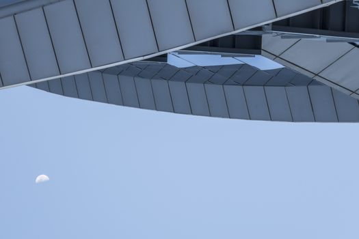Glass building in Barcelona detail