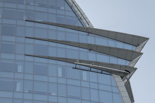 Glass building in Barcelona detail