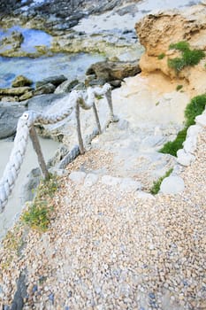 Old rope on the beach