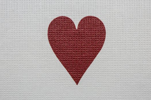 Poker playing cards. Ace of hearts