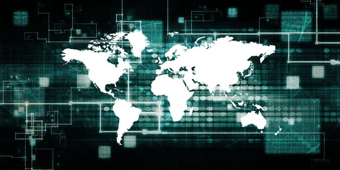 International Logistics and Supply Chain Concept Background