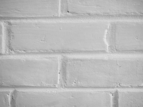 PHOTO OF PLAIN WHITE BRICK WALL BACKGROUND TEXTURE