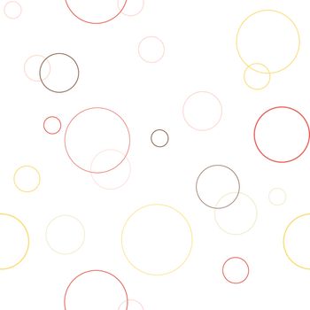 Seamless summer pattern texture with bubble blower. Geometric ornament with circles