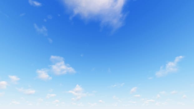 Cloudy blue sky abstract background, blue sky background with tiny clouds, 3d illustration