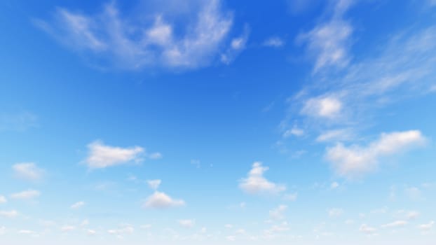 Cloudy blue sky abstract background, blue sky background with tiny clouds, 3d illustration