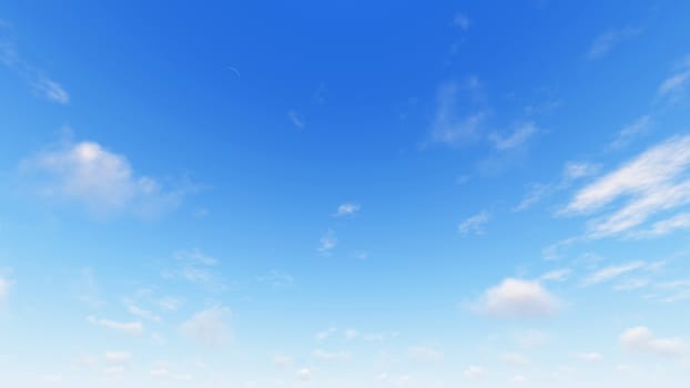 Cloudy blue sky abstract background, blue sky background with tiny clouds, 3d illustration