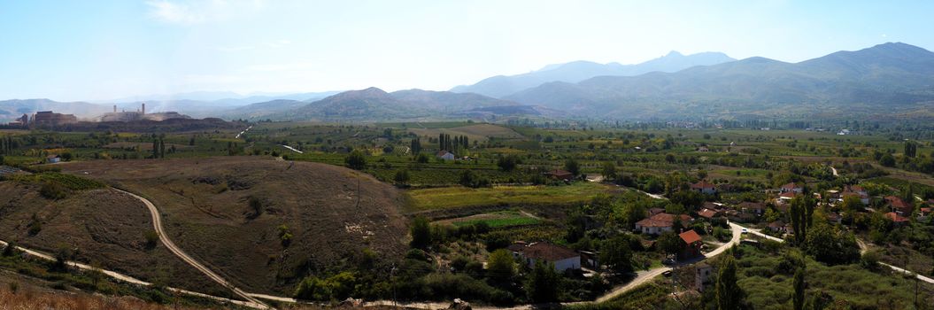 Landscape of Kavadarci region in FYR Macedonia