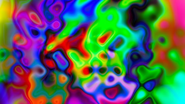 Abstract background with psychedelic art. 3d rendering