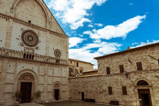 The Cathedral of San Rufino is the main Catholic place of worship in the city of Assisi,