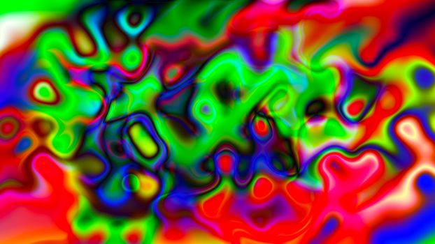 Abstract background with psychedelic art. 3d rendering