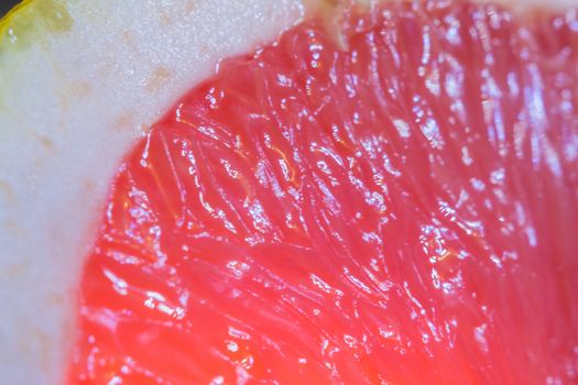 grapefruit close-up macro photo of citrus fruits