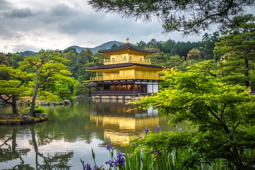 Kinkaku-ji golden temple pavilion in Kyoto, Japan