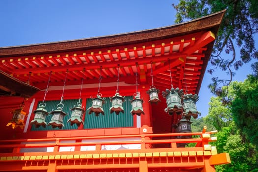 Kasuga-Taisha Shrine temple in Nara park, Japan