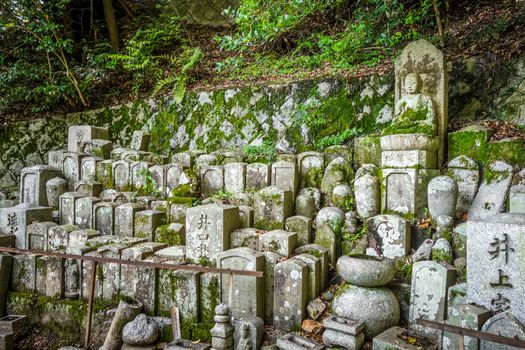 graveyard in Chion-in temple garden, Kyoto, Japan