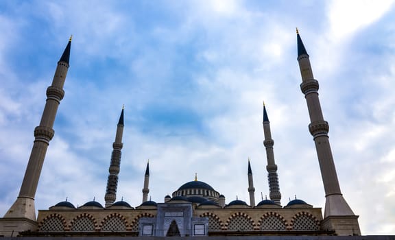 Largest mosque in the IStanbul with six minarets still under the construction