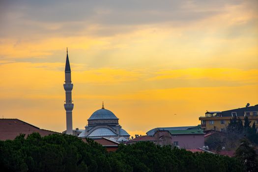 Old yildirim beyazit mosque on camlica Istanbul