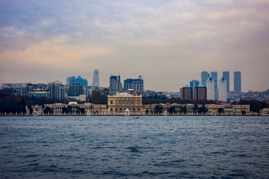 view to the part of Beşiktaş district where Dolmabahce palace is located