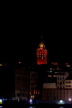 photo of Galata tower taken during the night