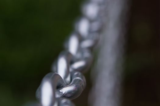 chain close-up macro of a big chain of macro photography in the Park