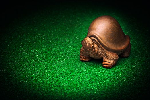 Ceramic turtle Chinese figure