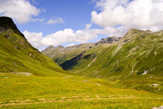 The Silvretta massif in the Central Eastern Alps in Austria