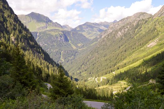 The Silvretta massif in the Central Eastern Alps in Austria