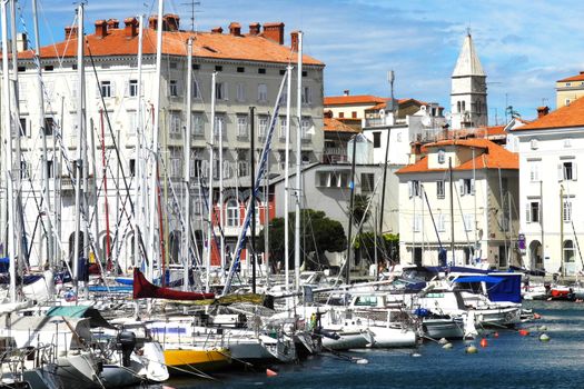 Details of old part of Piran city